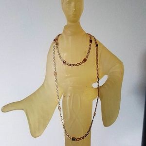 VTG 14k Italy Gold Mariner Link NKL & Bracelet